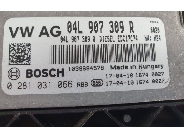 Блок управления двигателя 04L907309R, 0281031066   Audi A3 S3 8V