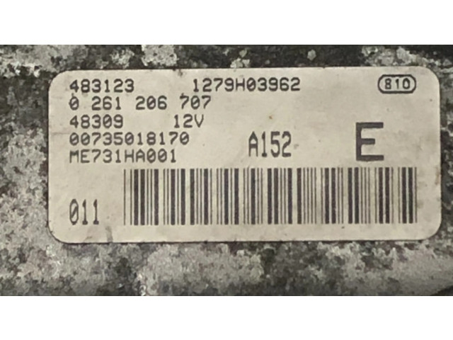 Блок управления двигателя 4831231279H03962, 0261206707 Alfa Romeo 147