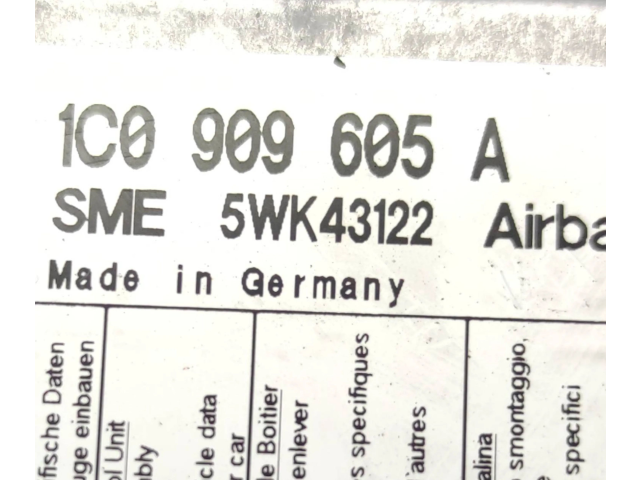 Блок подушек безопасности 1C0909605A, 25071017G   Volkswagen Transporter - Caravelle T5