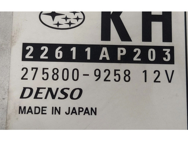 Блок управления двигателя 22611AP203, 2758009258 Subaru Forester SH