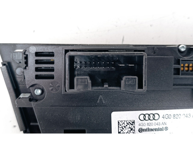 Блок управления климат-контролем 4G0820043AN   Audi A6 S6 C7 4G