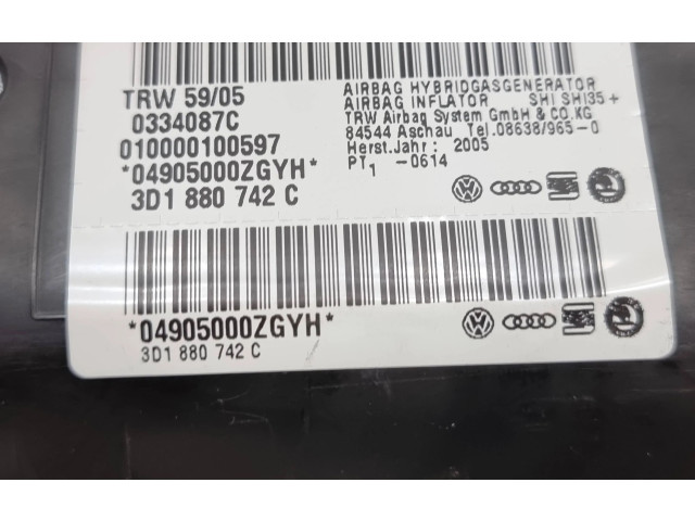 Боковая подушка безопасности 3D1880742C, 0334087C Volkswagen Phaeton