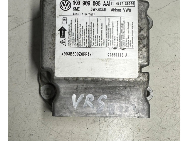 Блок подушек безопасности 1K0909605AA, 1K0909605AA Skoda Octavia Mk2 (1Z)