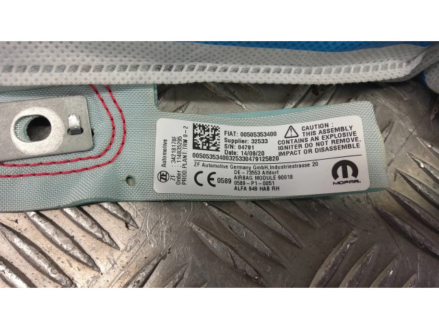Боковая подушка безопасности 50535340 Alfa Romeo Stelvio