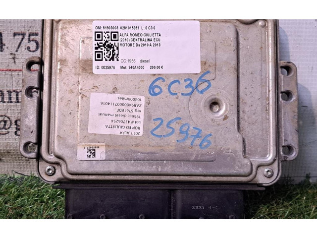 Řídící jednotka 519030030281015951, 519030030281015951 Alfa Romeo Giulietta 2010