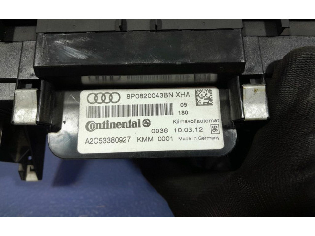 Блок управления климат-контролем 8P0820043BN, 8P0820043BN Audi A3 S3 A3 Sportback 8P