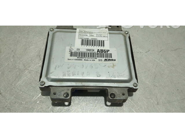 Блок управления двигателя 12669134AB6P, 12668866   Opel Meriva B