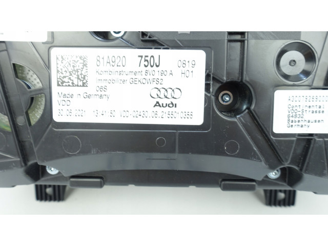 Панель приборов 81A920750J, 81A920750J Audi Q2 -