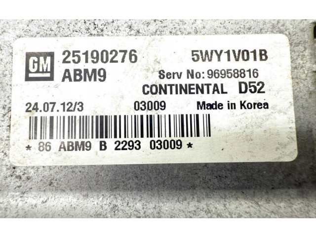 Блок управления двигателя 25190276, 25190276ABM9   Chevrolet Spark