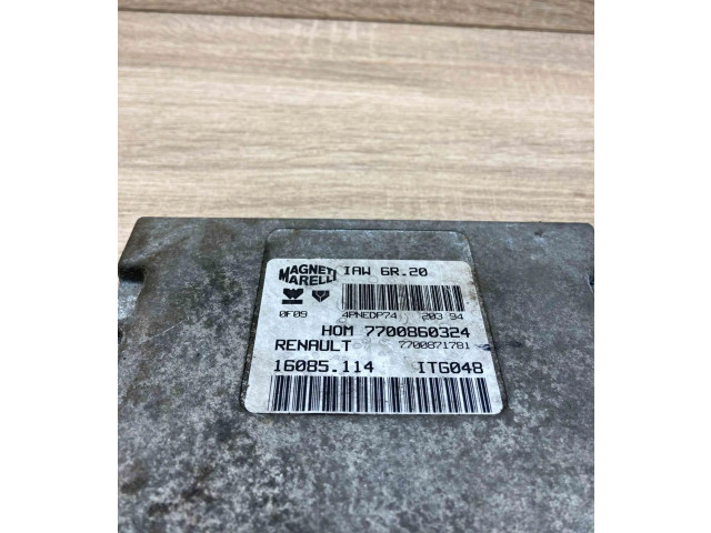 Блок управления двигателем Блок управления HOM7700860324, 7700871781 Renault Twingo I