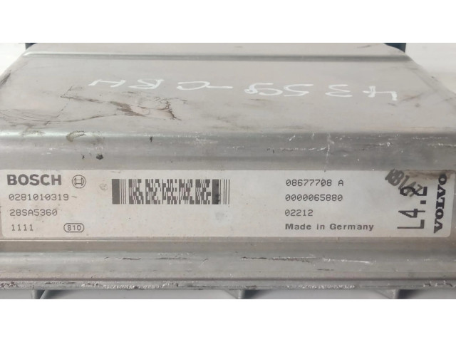 Řídící jednotka 281010319, 8677708A Volvo S60 2001