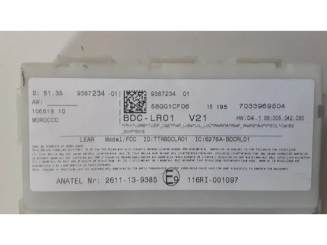 Блок комфорта 9387234 Mini One - Cooper F56 F55