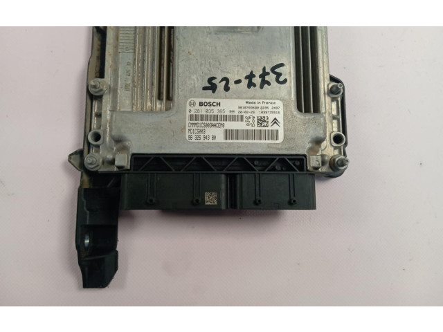 Блок управления двигателем Блок управления 9832694380   Peugeot Partner III