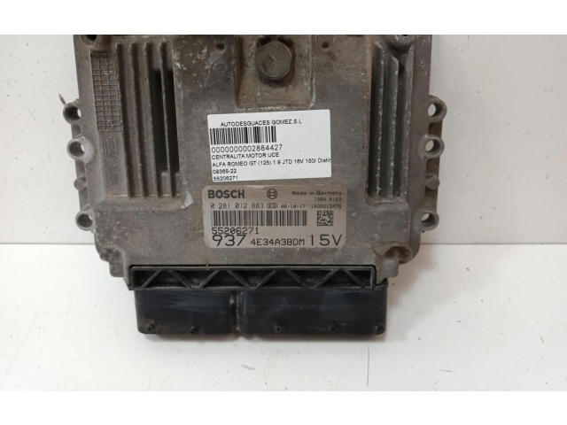 Блок управления двигателем Блок управления 55206271, 55206271   Alfa Romeo GT