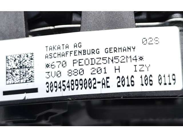 Подушка безопасности водителя 3V0880201H, 309454899002-AE   Skoda Superb B8 (3V)