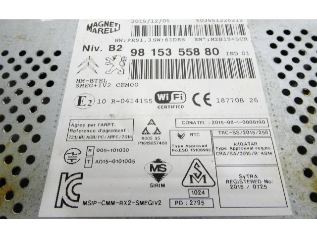 Радио/ проигрыватель CD/DVD / навигация 9815355880, 503551226212   Peugeot Partner III      