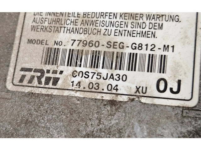 Блок подушек безопасности 77960SEGG812M1, C0S75JA30 Honda Accord