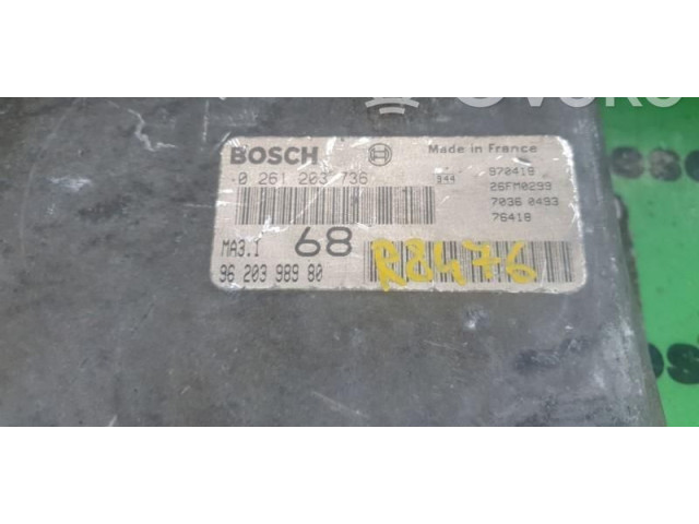 Řídící jednotka 0261203736, 9620398980 Peugeot 106 1997