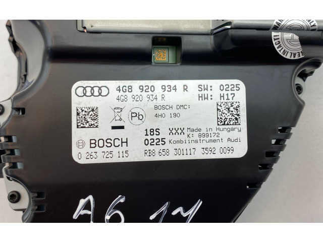 Панель приборов 4G8920934R, 263725115   Audi A6 S6 C7 4G       