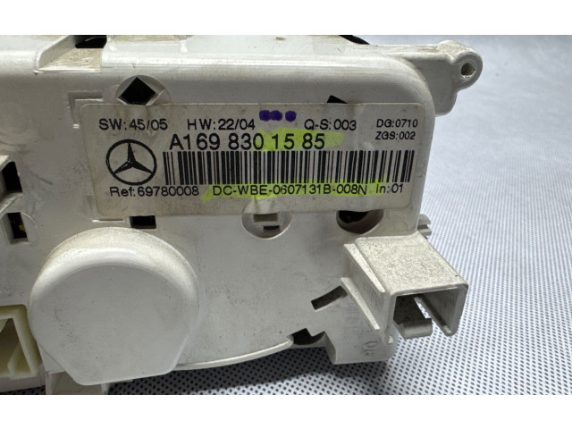 Блок управления климат-контролем A1698301585, 69780008 Mercedes-Benz A W169