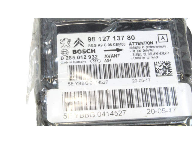 Блок подушек безопасности 9812713780, 0285012932 Peugeot 2008 I