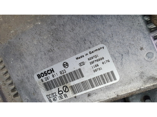 Řídící jednotka 0281011033, 28FM0000 Fiat Ulysse 2002