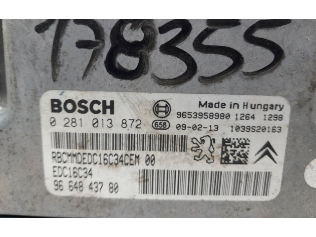 Řídící jednotka 9664843780, 178355 Citroen Berlingo 2009