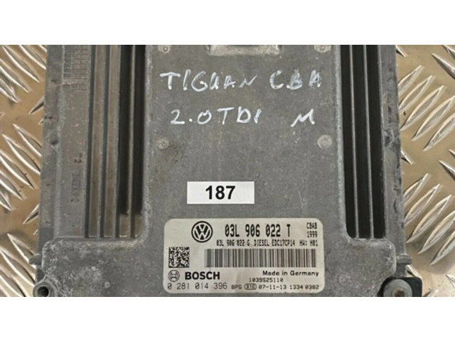 Řídící jednotka 0281014396, 03l906022t Volkswagen Tiguan 2007