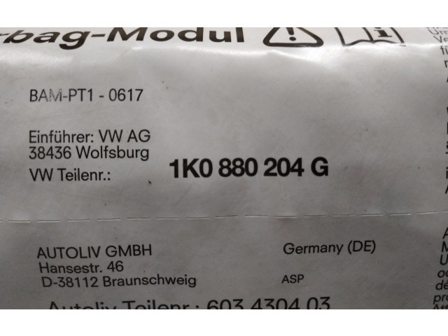 Подушка безопасности пассажира 1K0880204G Volkswagen Golf Plus