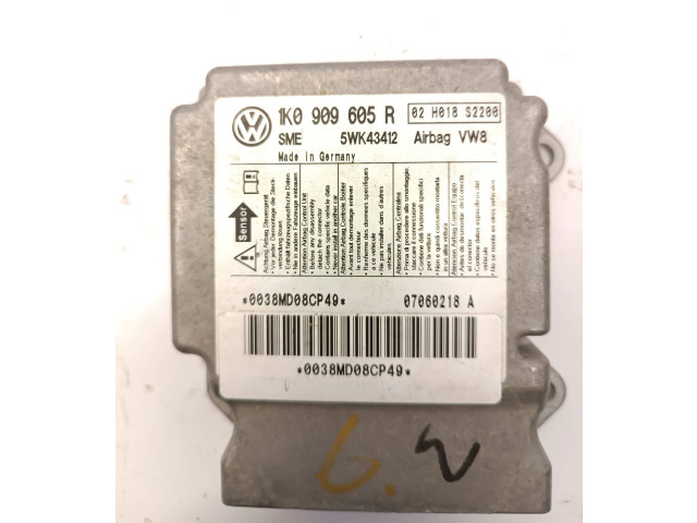 Блок подушек безопасности 1K0909605R, 5WK43412 Volkswagen Jetta V