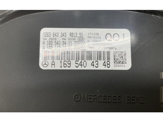Панель приборов A1695404348, A1695404348   Mercedes-Benz A W169       