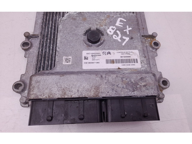 Блок управления двигателя 9819269980, A2C144520001 Citroen C3 Aircross