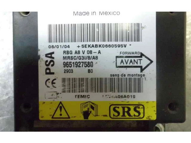 Блок подушек безопасности 9651927580   Citroen C3 Pluriel