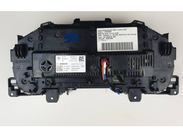 Přístrojová deska BMW 3 G20 G21 2020 9432611, 0000436209