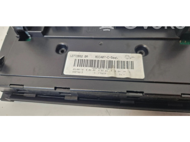 Блок управления климат-контролем 12772892 Saab 9-3 Ver2