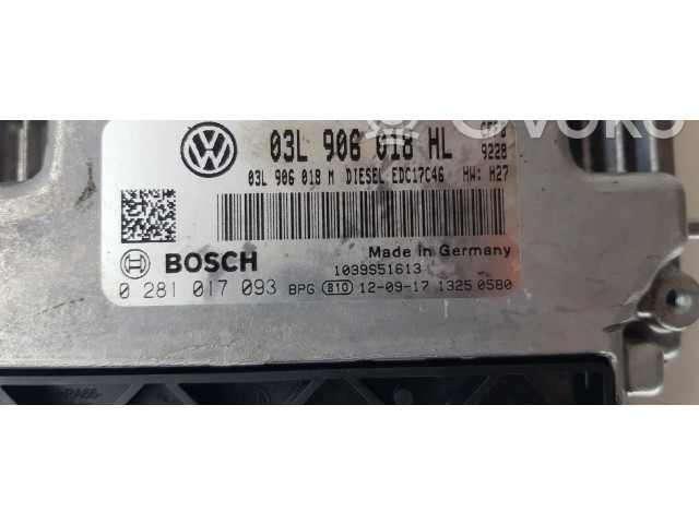 Řídící jednotka 03L906018HL, 0281017093 Seat Alhambra (Mk2) 2013