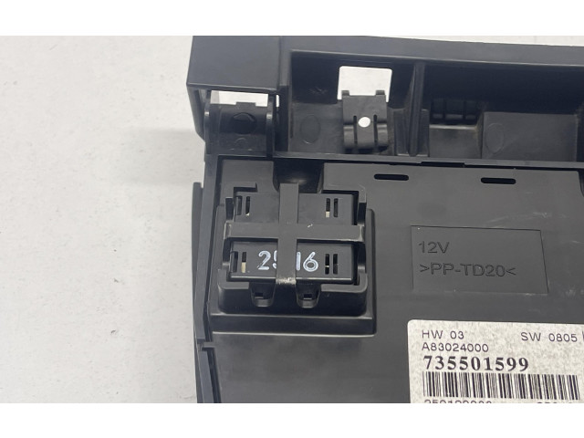 Блок управления климат-контролем 735501599, 735501599   Fiat Punto Evo