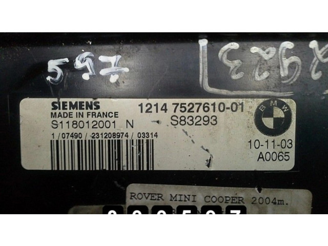 Řídící jednotka 12147527610-01   Rover Mini Cooper 2002