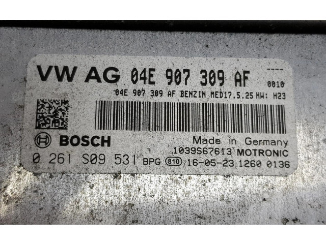 Блок управления двигателя 0261S09531, 04E907309AF   Skoda Rapid (NH)
