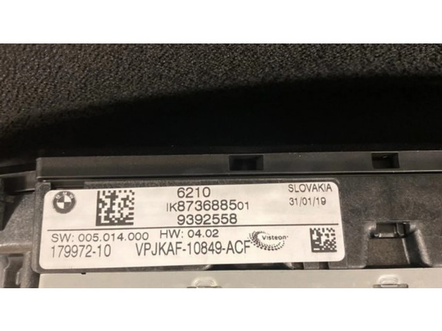 Přístrojová deska  BMW X3 G01 2019 62108736885, 9392558  