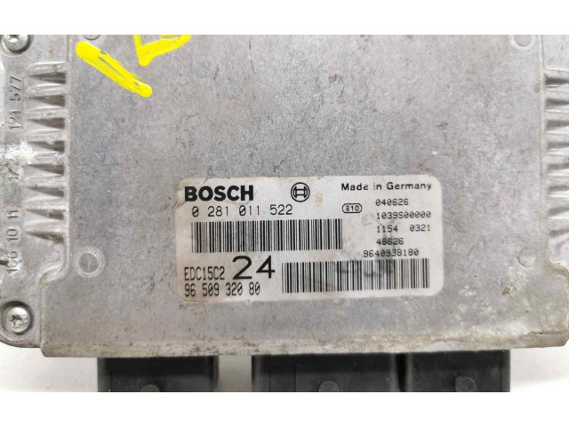 Блок управления двигателя 9650932080, 0281011522 Lancia Phedra