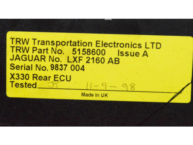 Блок комфорта LXF2160AB Jaguar XJ X308