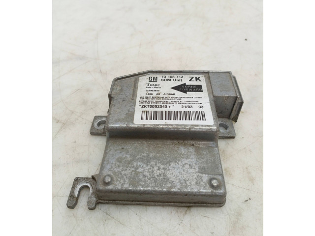Блок подушек безопасности 13158713, ZKT0052343 Opel Meriva A