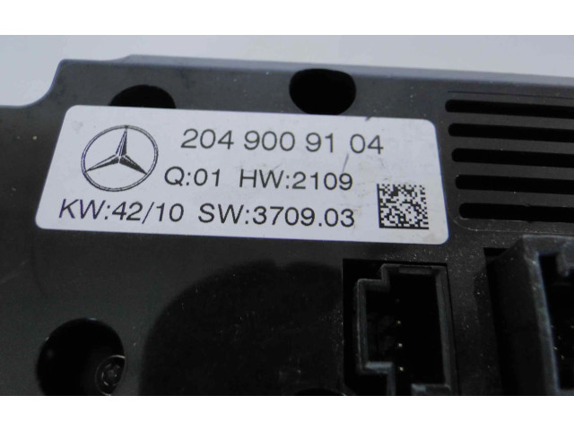 Блок управления климат-контролем A2049009104   Mercedes-Benz GLK (X204)