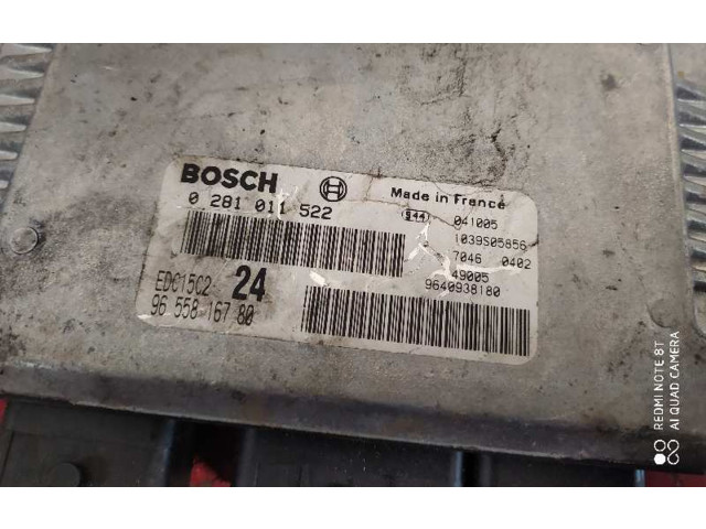 Блок управления двигателя 0281011522 Citroen C8