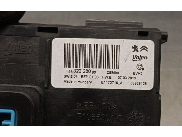 Блок управления 9832228080, 03626428VALEO   Opel Combo E