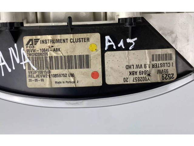 Панель приборов 95VW10849ABK   Ford Galaxy       