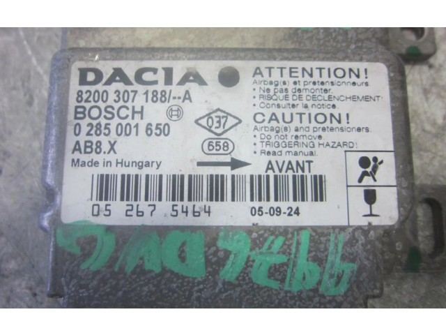 Блок управления надувных подушек 8200307188A, 8200307188A Dacia Logan I