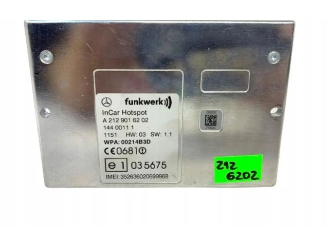 Řídící jednotka A2129016202 Mercedes-Benz E W212 2012