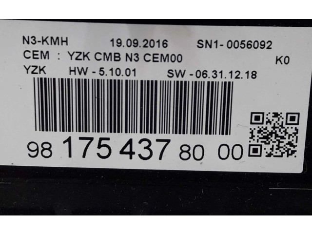 Přístrojová deska Peugeot Expert 2017 9817543780, 9831169080